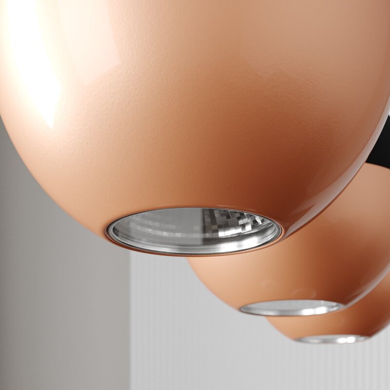 Hängeleuchte Midnight in Schwarz/Kupfer lang Hängelampe Lampe Leuchte Licht G39 - 5902349225715