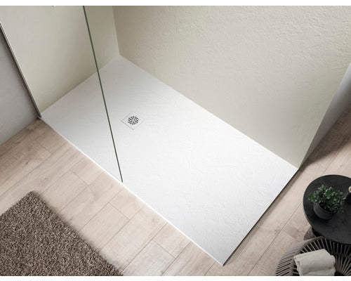 Jungborn Duschwanne Duschtasse Cento Mineralguss Kunststein Weiß Bad 140x80 cm - 8435398537449