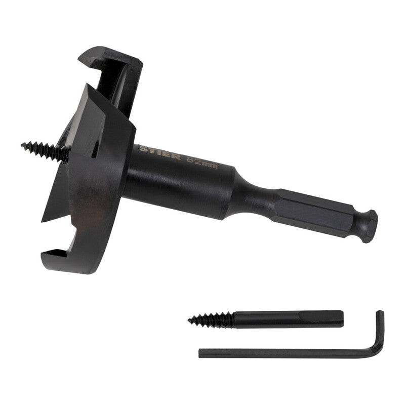STIER Forstnerbohrer 82 mm selbstzuführend für Kork Hartholz MDF - 4251709636212