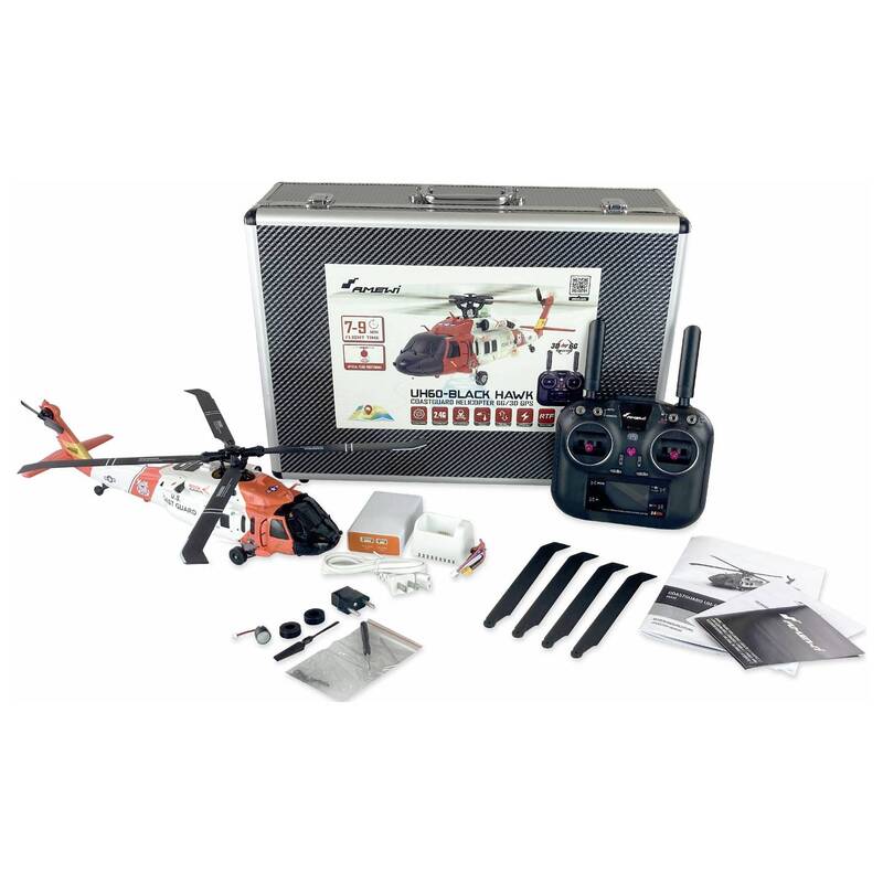 Amewi Sikorsky RC Hubschrauber Modell Helikopter UH60 Black SIEHE TEXT/FOTO - 4262408971085