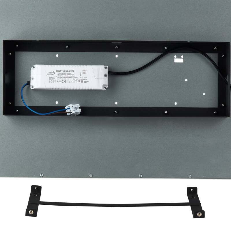 Lindby LED-Panel Lamin schwarz 120 cm CCT Remote Deckenpanel Deckenlicht Spot - 4251911765908