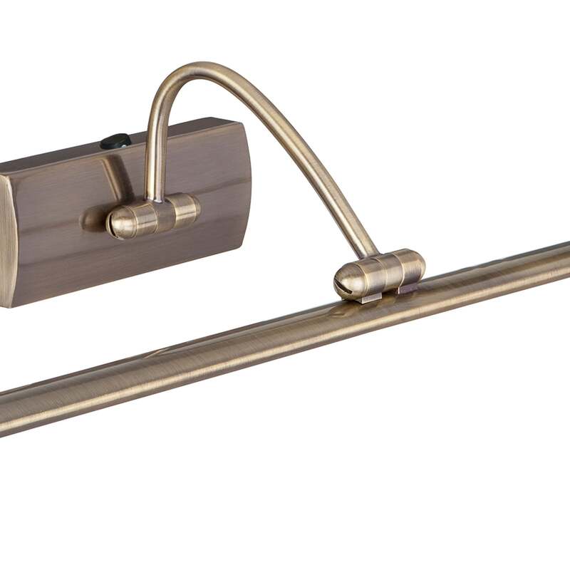 Searchlight LED Bilderleuchte Head Wandleuchte warmweiß 64cm altmessing Lampe - 5053423021805