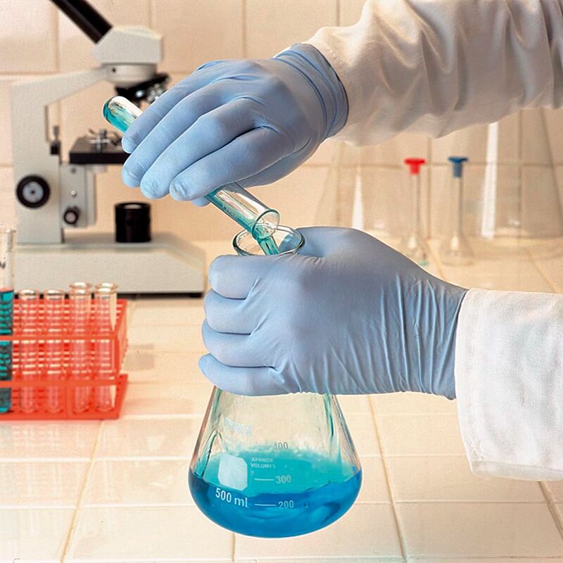 Ansell Einweg Nitrilhandschuhe TouchNTuff 92-665 M blau chemikalienresistent - 0076490485085