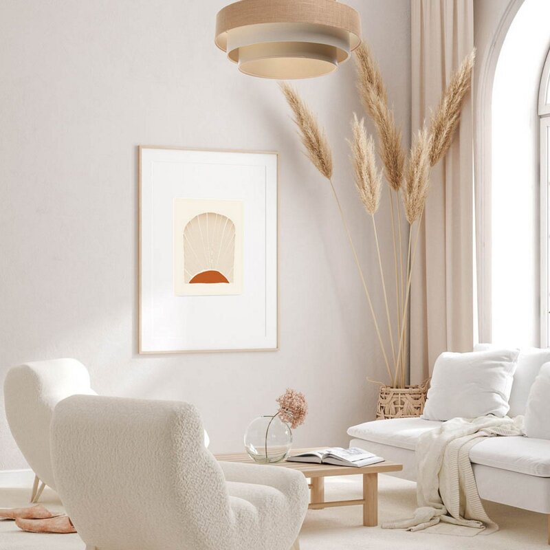 Maco Design Hängeleuchte Pendelleuchte Jute creme beige Boho Lampe Deckenlampe - 5906742015409