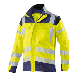 B-Ware Kübler Jacke Blouson Warnschutz PSA ReflectIQ warngelb dunkelblau Größe 52