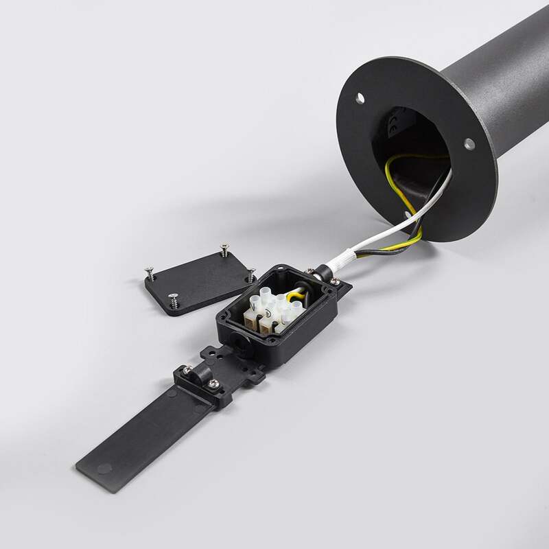 Lucande Wegeleuchte Gartenleuchte Fenia LED Pollerleuchte anthrazit 60cm IP65 - 4251096547979