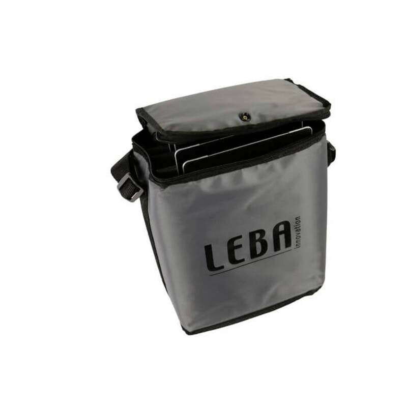 LEBA Tablet Tasche Hülle NoteBag grau Universal bis 5 Tablets iPad Schultergurt - 5704454005868