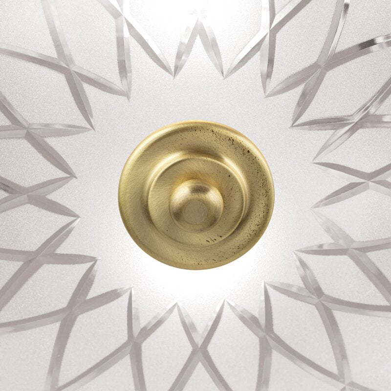 ORION Deckenleuchte Porto Deckenlampe Ø 37 cm Glas bronze Stahl E27 - 9003090277636