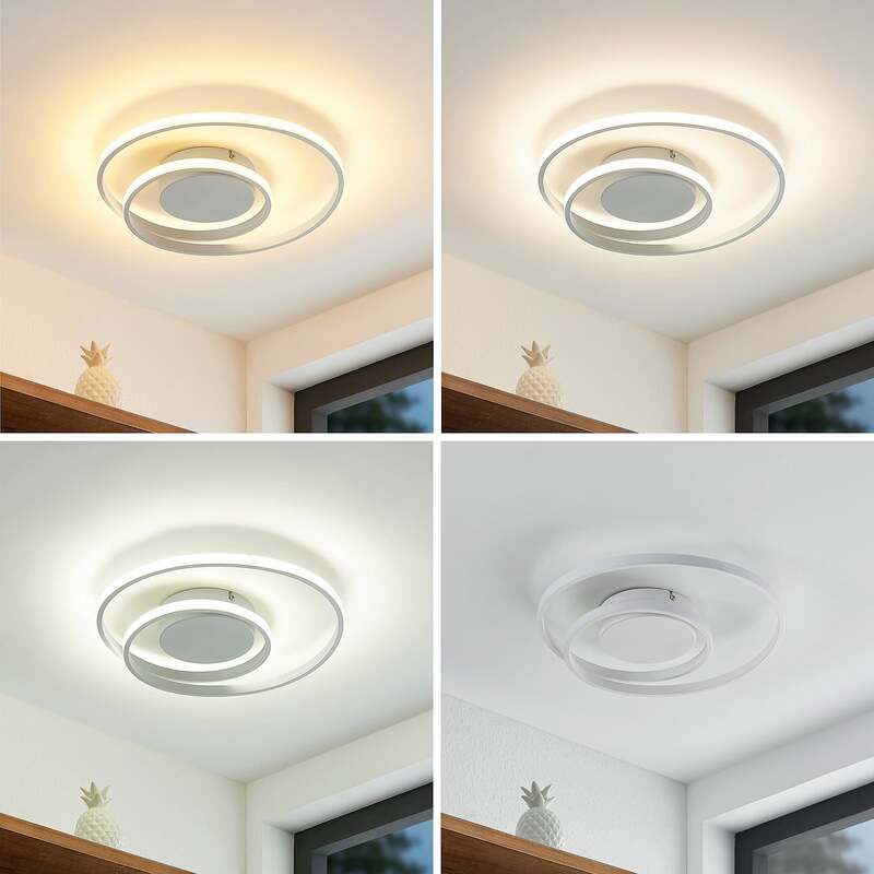 Lindby Deckenleuchte Emisua LED Lampe dimmbar CCT 2700K bis 5000K weiß Ø39cm - 4251911705720