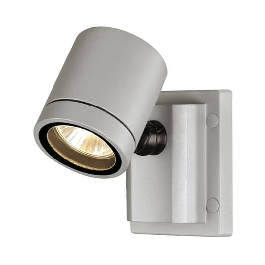 SLV Myra Außenwandleuchte Gartenleuchte Terrassenleuchte Garagenlampe 1-flg grau - 4024163140294