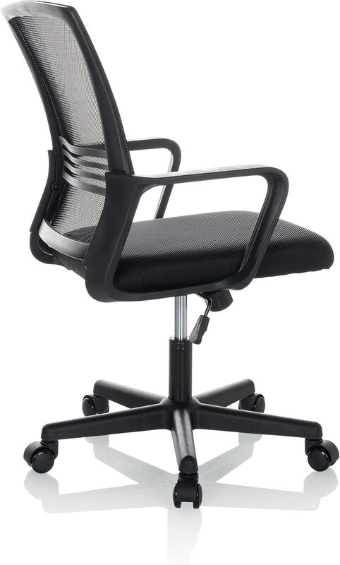 hjh OFFICE Bürostuhl Drehstuhl Büro-Stuhl STAR-TEC YU I Büro Netzstoff schwarz   - 4064323028512