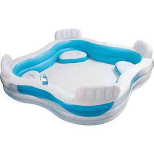 B-Ware Intex Easy Pool Aufblasring 882l Gartenpool für 4 Personen blau Ø229cm 66cm