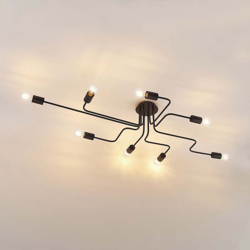 Lindby Elimar Deckenlampe achtflammig Deckenleuchte Lampe Leuchte IP20 E27 60W - 4251911710328