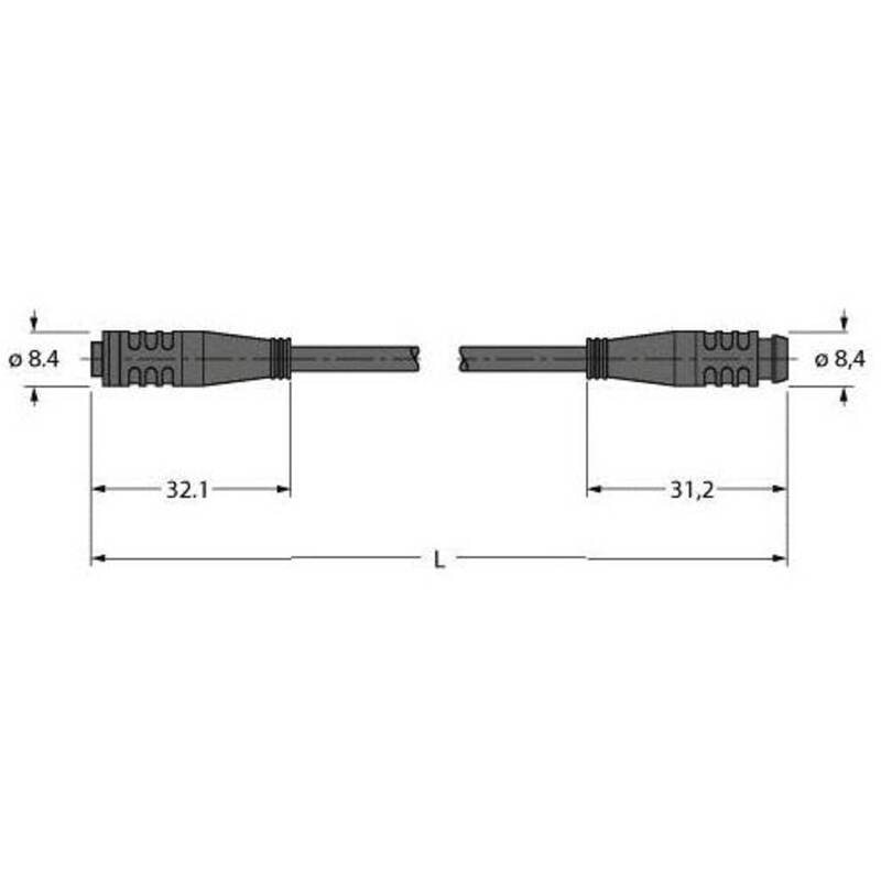 Turck 6627156 Sensor-/Aktor-Steckverbinder konfektioniert Verbindungsleitung - 4047101280609