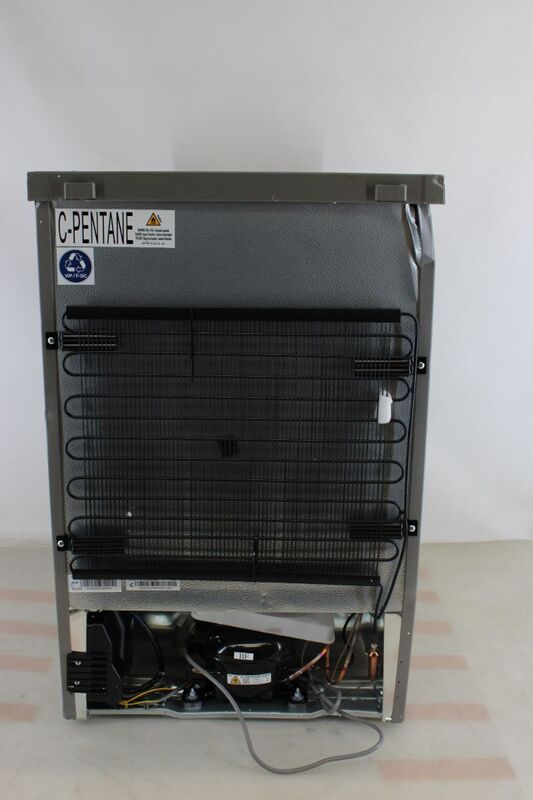 Bomann Kühlschrank inox-look 55cm C 133L Standgerät 126l Inverter-Kompressor - 4004470180466