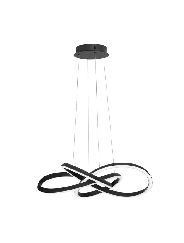 Nova Luce Pendelleuchte Hängeleuchte AMARA LED Lampe Schwarz Warmweiß dimmbar - 5212017433091