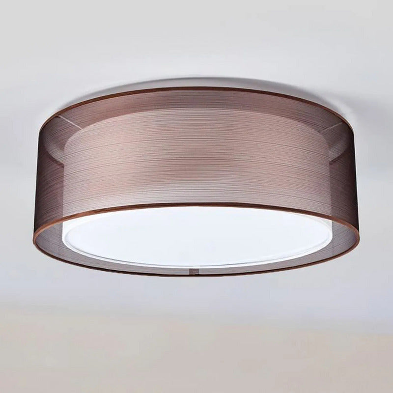Lindby Deckenlampe Nica Deckenlampe Lampe Leuchte Licht E27 Ø 53 cm braun weiß - 4251096515916