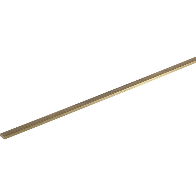 Reely Messing Profil Flach 500x8x4mm Heizkörper Handtuchheizkörper 1 Stück - 2050000083624