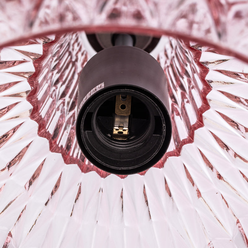 Lindby Hängeleuchte Belarion LED Pendelleuchte Lampe dimmbar pink 35cm Höhe - 4251911778410