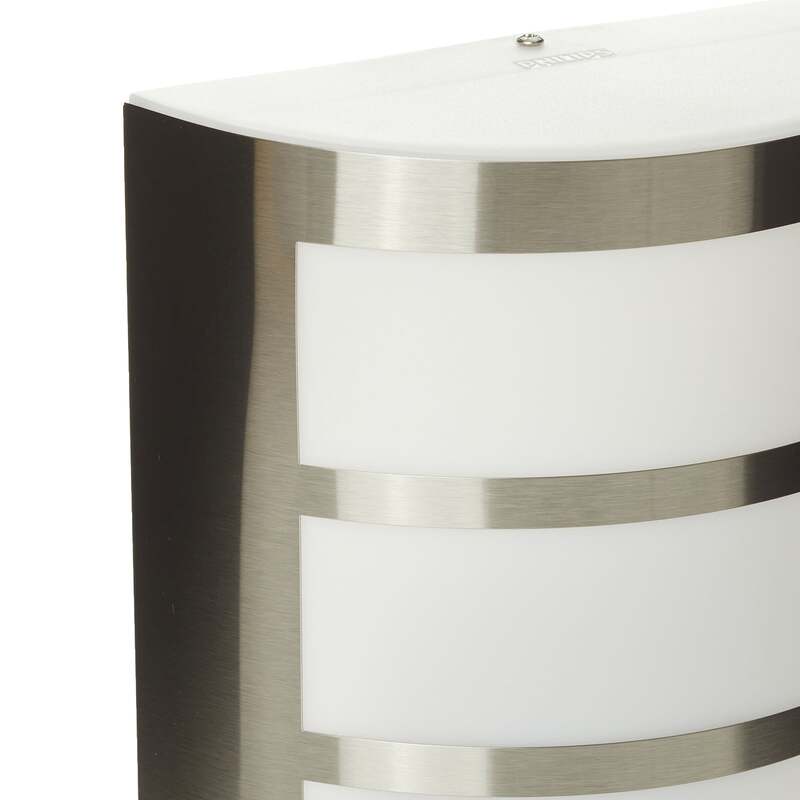 Philips Außenwandleuchte Wandlampe LED Sensorlampe Edelstahl Warm-Weiß Bewegungs - 8718696131657