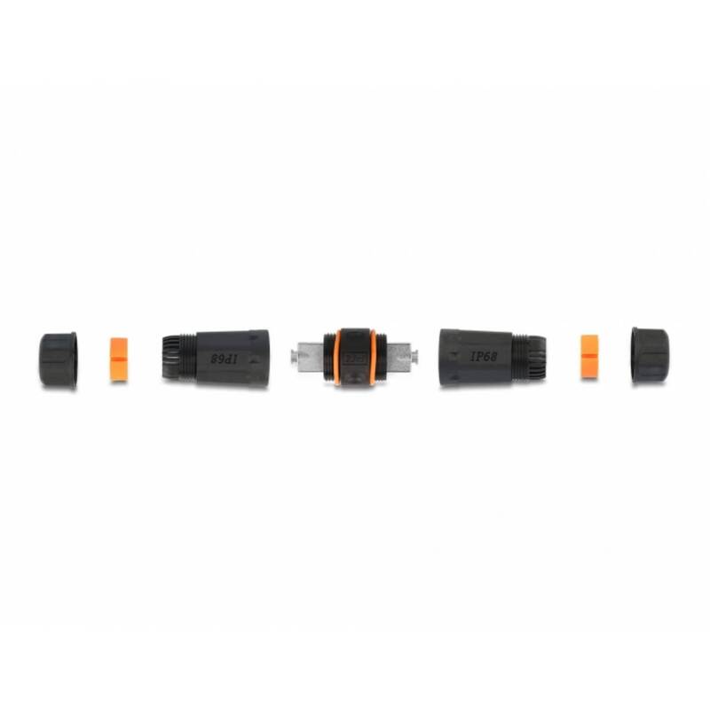 Delock Netzwerk Adapter Kabel LSA Verbinder schwarz IP68 für Außenbereich - 4043619871865