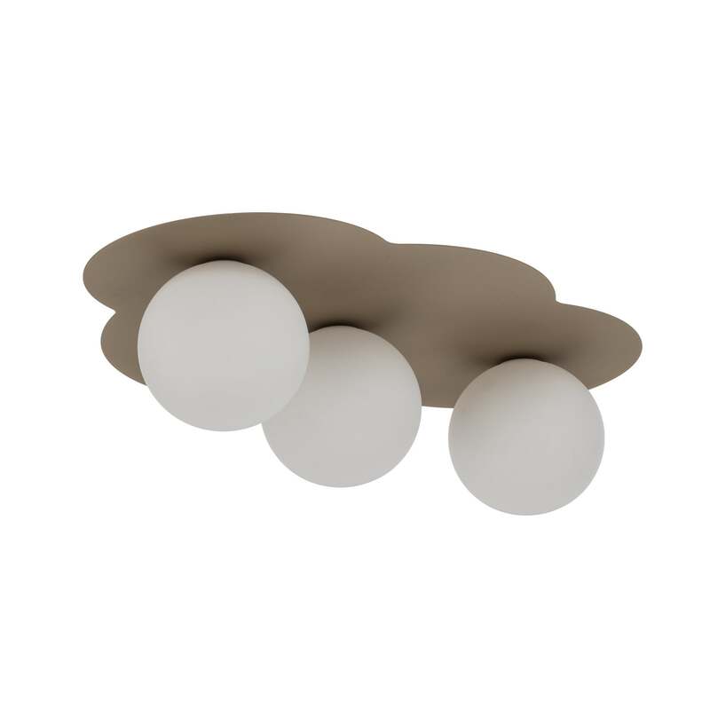 TK-Lighting Deckenleuchte Cloud LED Lampe dimmbar 3-flammig beige 51x36,5cm - 5906135112630