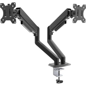 B-Ware Akyga Monitor-Tischhalterung 2 Displays 32 Zoll Schwarz Neigbar Rotierbar