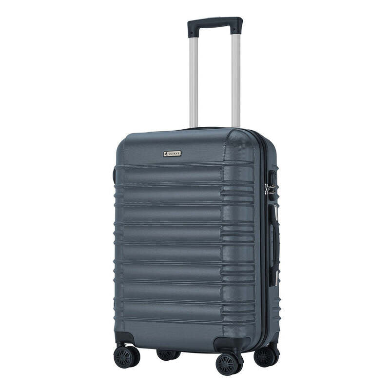 Hartschalen Kofferset Rom 3-teilig Set ABS-Kunststoff 360° Rollen anthrazit 40kg - 4262437184951