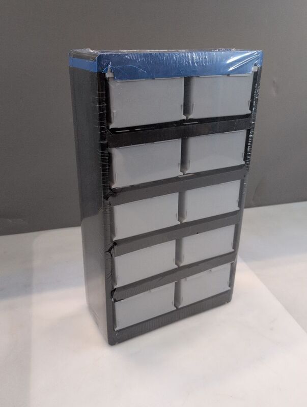 Allit Kleinteilmagazin VarioPlus Pro 53/20 stapelbar Schwarz Grau Blau 30x52x16 - 4005187646306