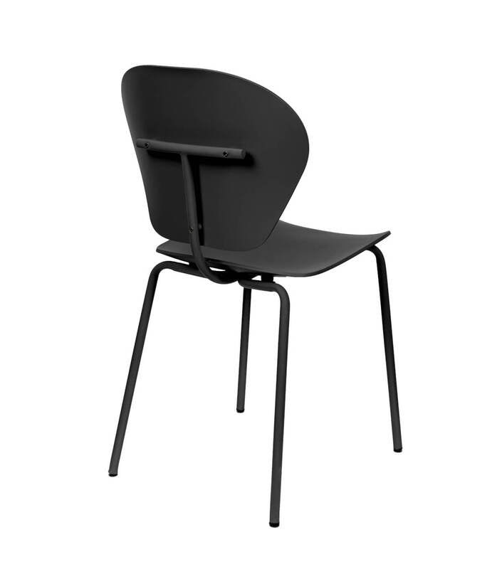 Zuiver The Ocean Stuhl Sitzmöbel Besucherstuhl Sitz Kunststoff recycelt schwarz - 8718548062429