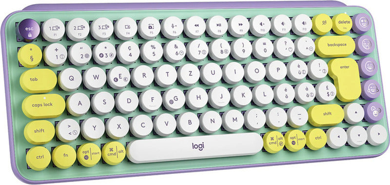 LOGITECH Tastatur Pop Keys Mini Keyboard Bluetooth Kabellos QWERTZ Schweizerisch - 5099206102033