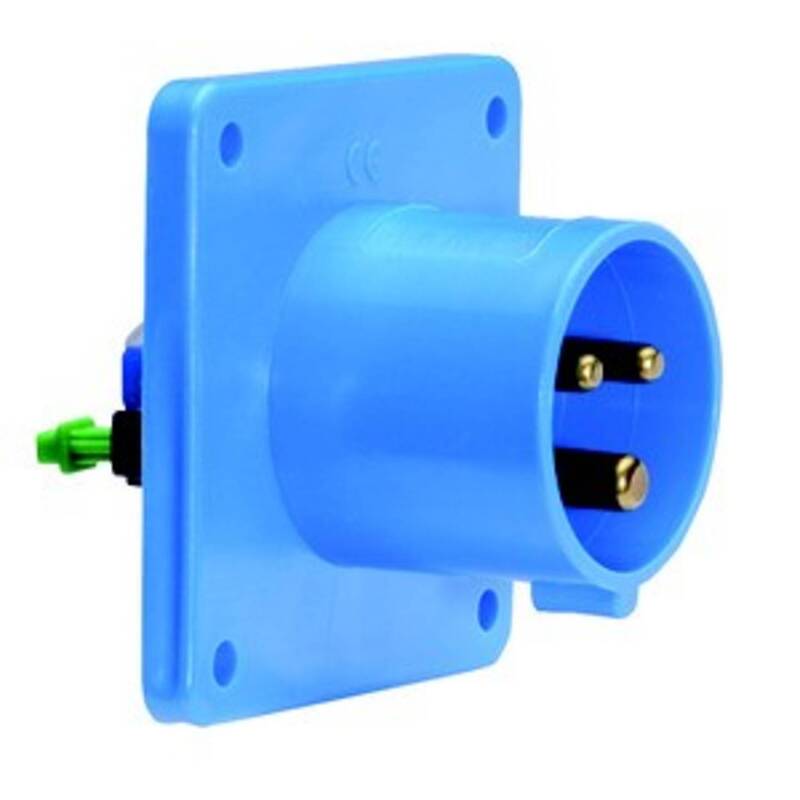 Bals CEE Anbaustecker Flanschgerätestecker Stecker Blau Quick Connect 32A 230V - 4024941280105