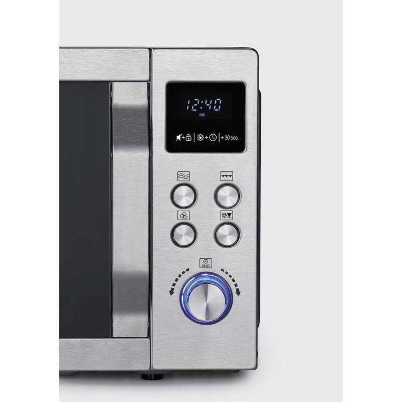 Severin Mikrowelle Edelstahl MW 7774 Grillfunktion Pizzafunktion Heißluft 25l - 4008146041273