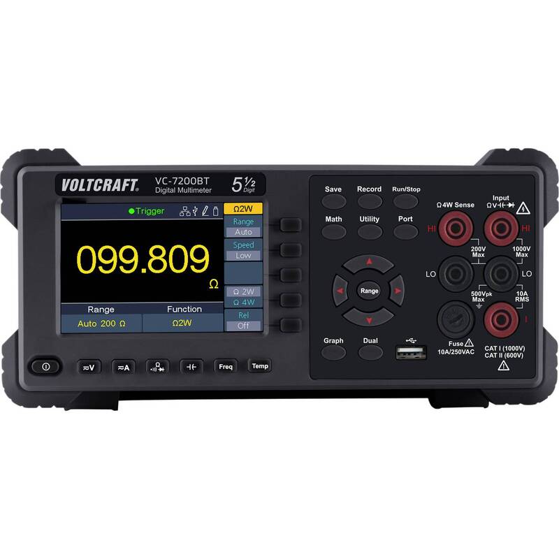 Voltcraft Tisch-Multimeter VC-7200BT digital Datenlogger 200000 Counts CAT I - 4064161001470