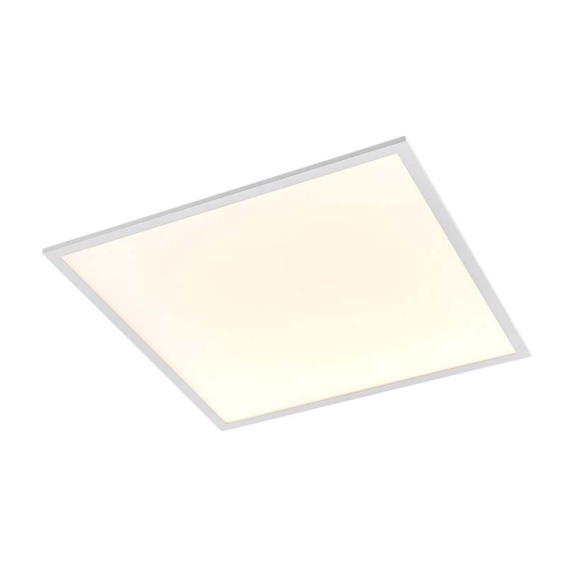 Lindby LED-Panel Quais 60x60cm Leuchte Aluminium weiß 4000K 32W IP20 flach - 4251096581584