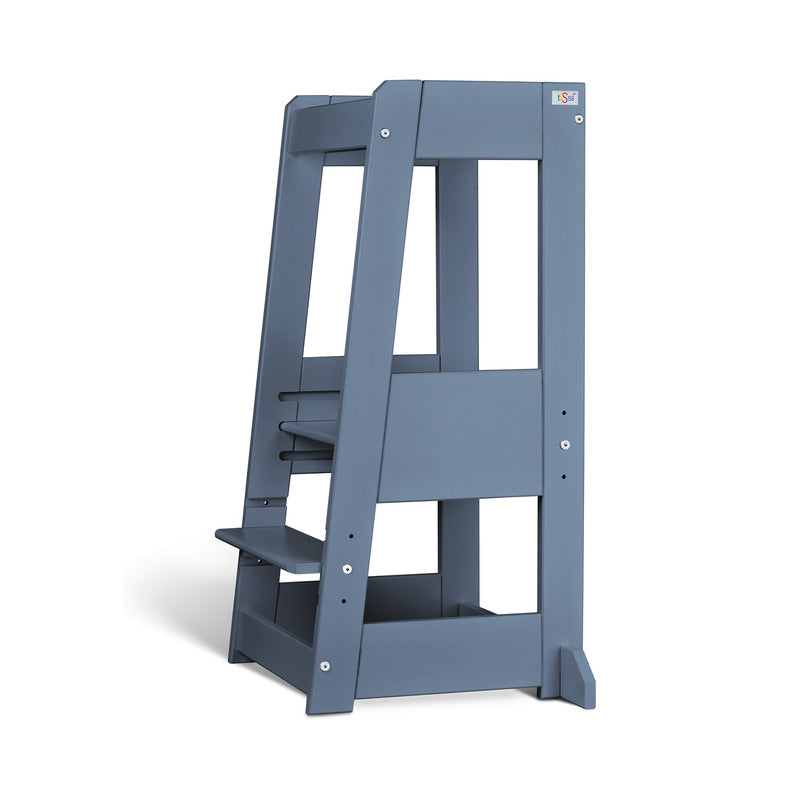 tiSsi Lernturm Felix Entdecker-Turm Kinderhochstuhl Taubenblau 91cm 250kg - 4260657582687