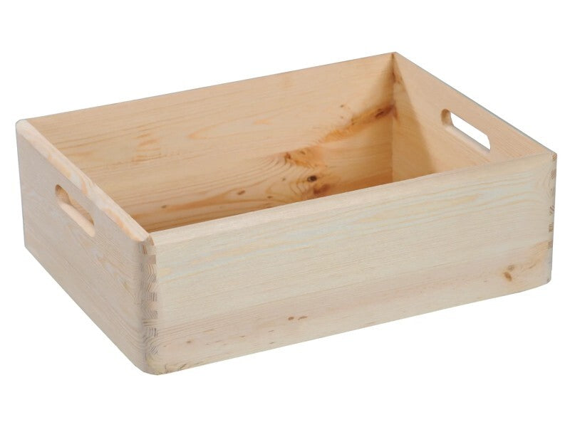 Kesper Allzweckkiste Kiefer 50 l Aufbewahrungsbox mit Tragegriffen natur - 4000270696077