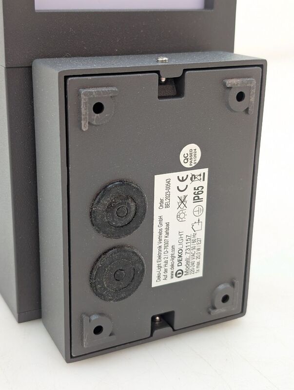 Dekolight Außenwandleuchte Wandleuchte Außenleuchte FACADO II ECKIG E27 - 4042943179517