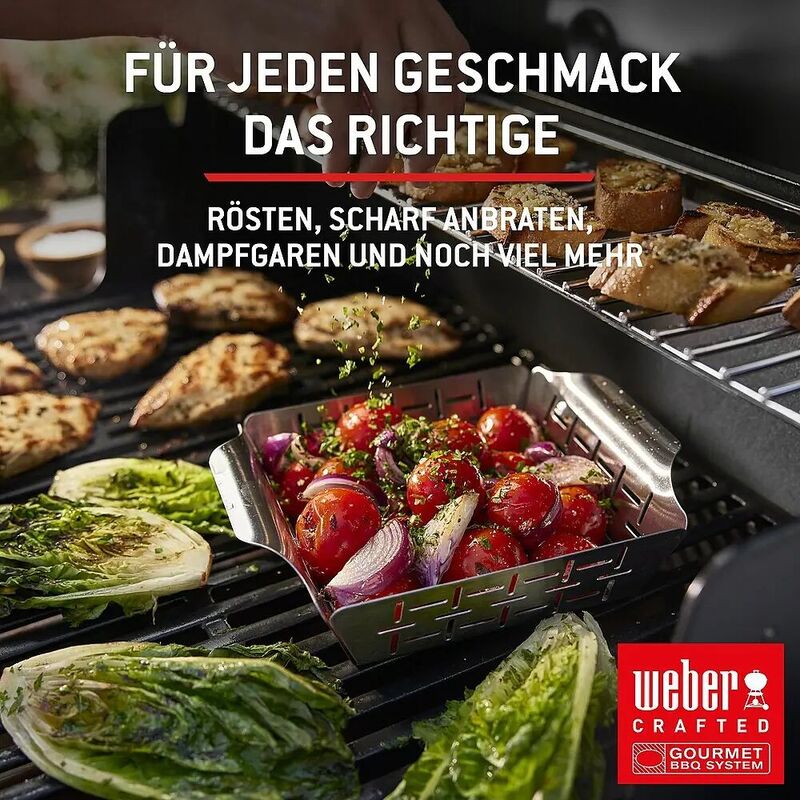 Weber Gasgrill Spirit E-325 GBS Grill mit 3 Brennern 9,1 kW schwarz 52x44cm - 77924890383