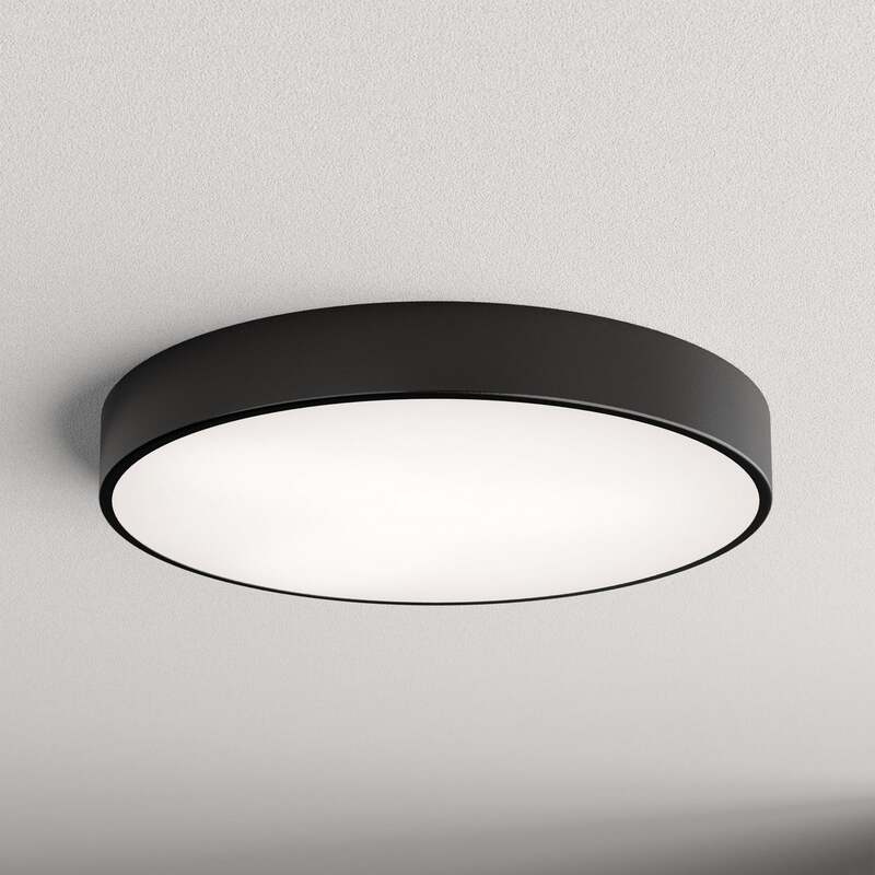 Deckenleuchte Cleo LED Lampe dimmbar schwarz Ø60cm Metall E27 Made in Europe - 5907623692177