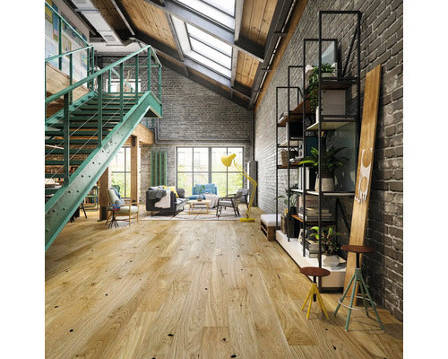 Parkett Eiche Landhausdiele geölt gebürstet 1092x130mm Bodenbelag für Innenräume - 5906737961353