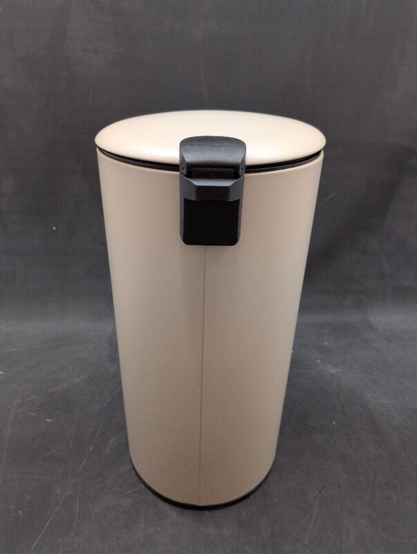 hjh OFFICE Mülleimer 30L Treteimer Softclose CLEAN Step 2 Metall Beige - 4064323107378