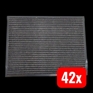 42x B-Ware LUX Otirač Fußmatte Türvorleger gestreift Sauberkeit Stil 80x60cm für Zuhause
