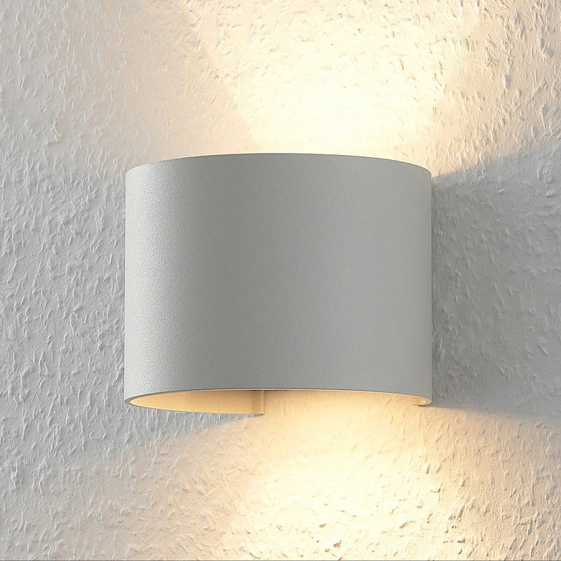 Arcchio Wandleuchte Zuzana LED Wandlampe dimmbar Aluminium weiß 13cm breit - 4251096545142