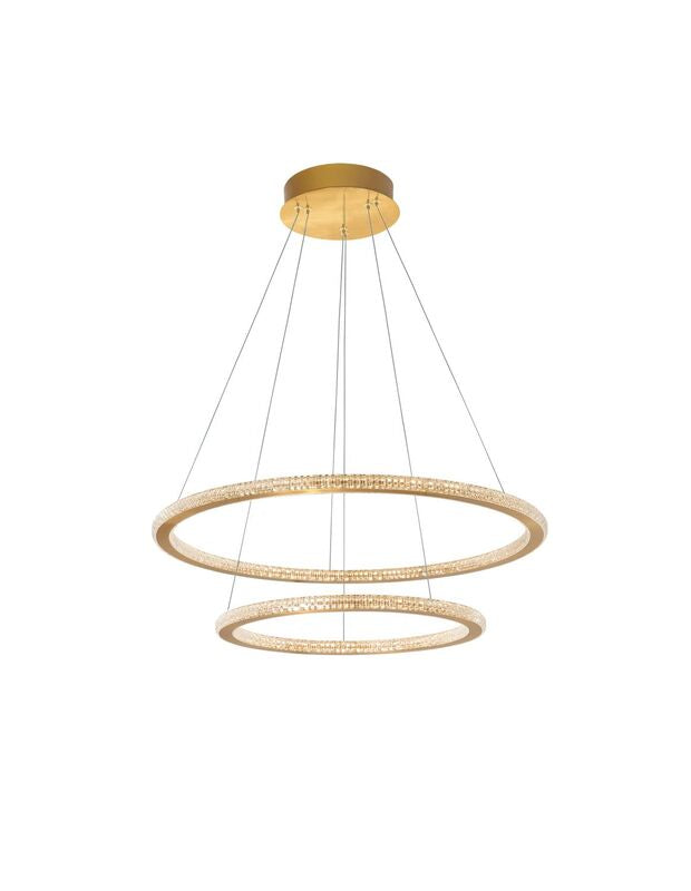 Nova Luce Pendelleuchte Hängeleuchte CILION LED Messing Warmweiß dimmbar 60 cm - 5212017429810