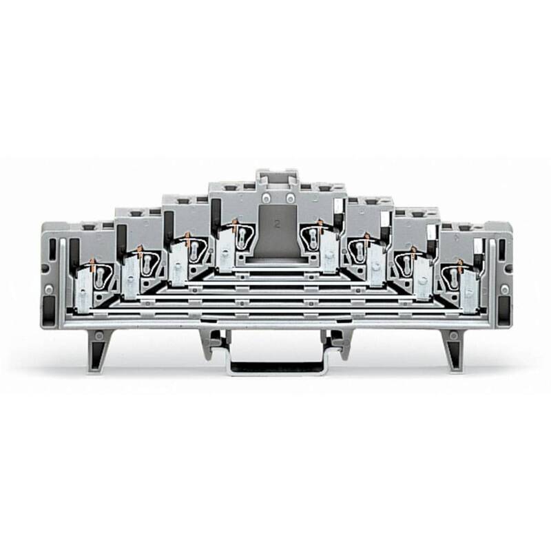 Wago Rangierklemme Klemmleiste Klemme 7.62 mm Zugfeder Belegung L Grau 50 Stück - 4045454188603