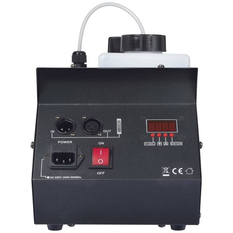Hazer Nebelmaschine DMX-fähig mit Füllstandsanzeige 1,2l 393m³/h schwarz - 4064161330075