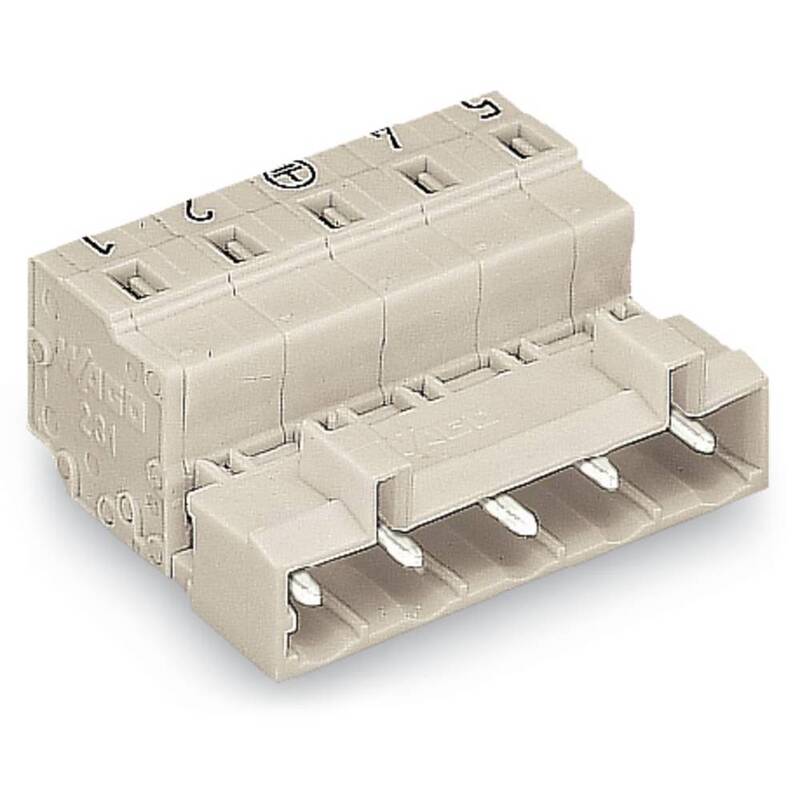 WAGO Stiftleiste 2080 Polzahl Gesamt 5 Rastermaß 7.50 mm Stecker Steckverbinder - 4044918265546