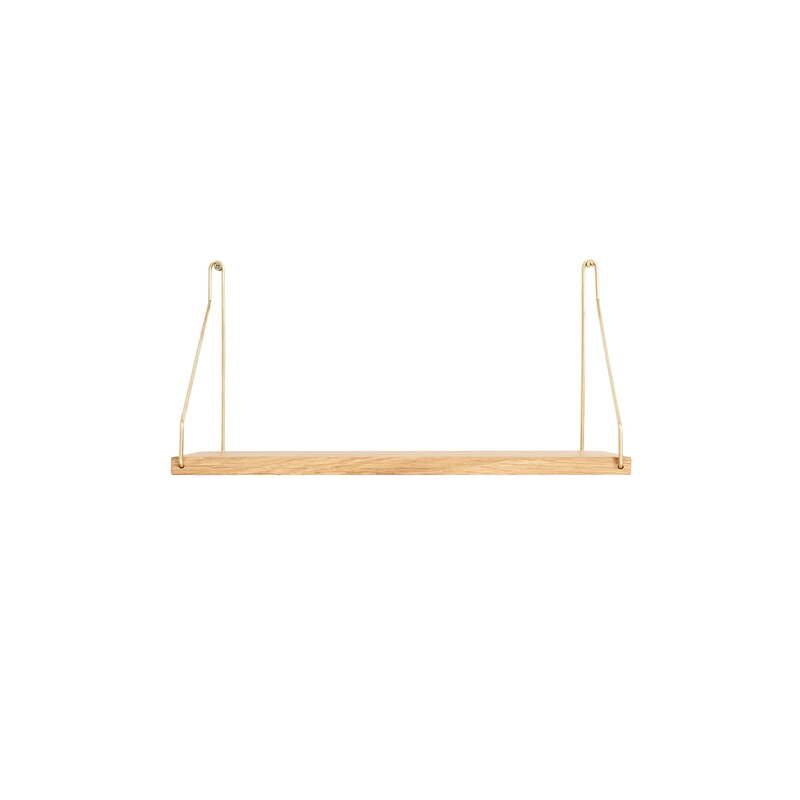 Frama Shelf Regal Wandregal Schlüsselbrett Regalbrett 40 x 20 cm Eiche / Messing - 5712828070800