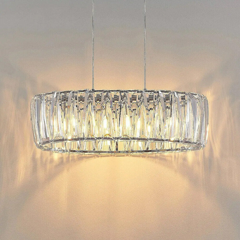 Lindby Pendelleuchte Hängelampe Sofia transparent chrom Kunststoff E14 LED Lampe - 4251096708288